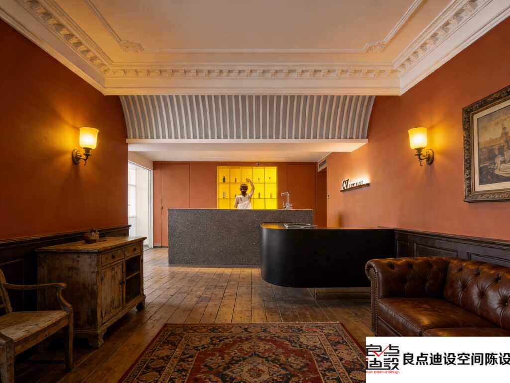 复古与轻奢的完美碰撞!这美容院装修软装设计让我想天天打卡~